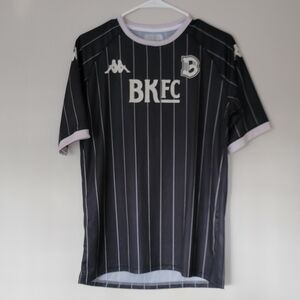 Kappa Black and White Striped Jersey